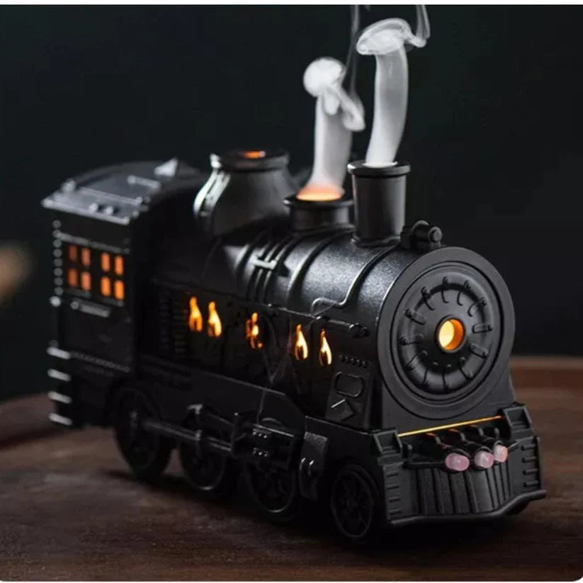 Mini Train Aroma Essential Oil Diffuser Air Humidifier with Light For Home/Office Ausie Sales