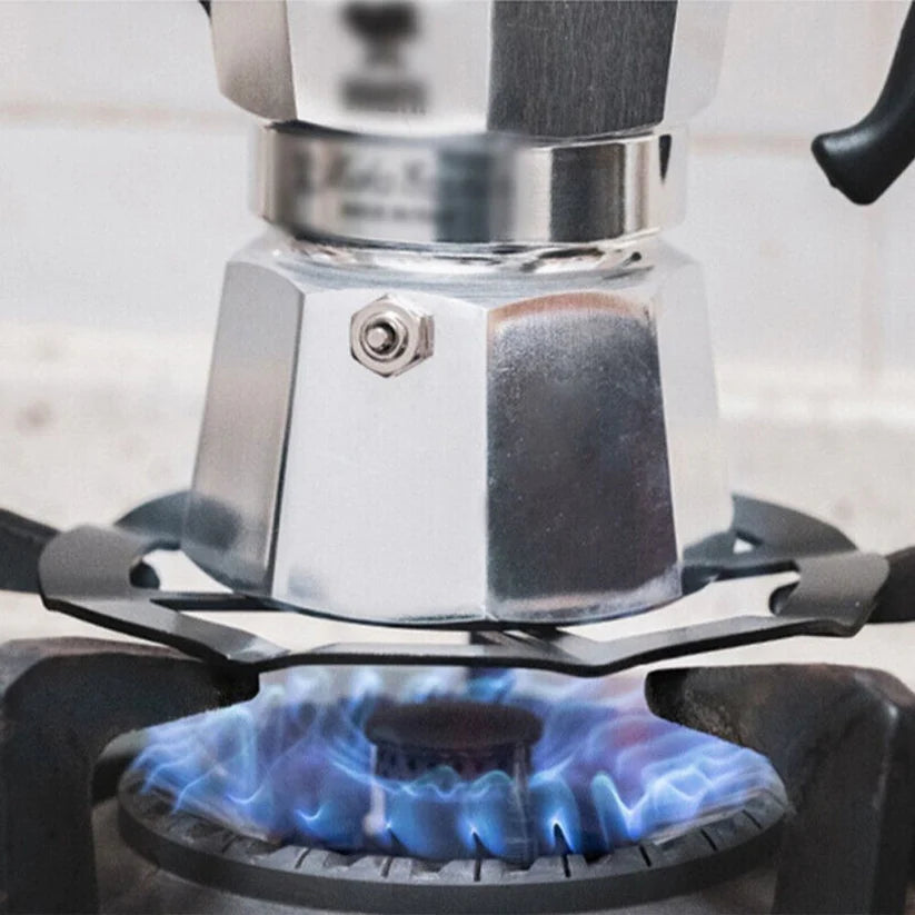 Moka Pot Holder Coffee Stand Shelf Stovetop Simmer Ring Support Tool Reducer My Store