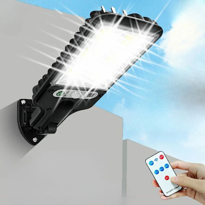 Motion Sensor Solar Flood Light 9000W LED Security Wall Yard Street Outdoor Lamp Ausie Sales