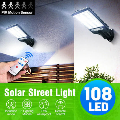 Motion Sensor Solar Flood Light 9000W LED Security Wall Yard Street Outdoor Lamp Ausie Sales