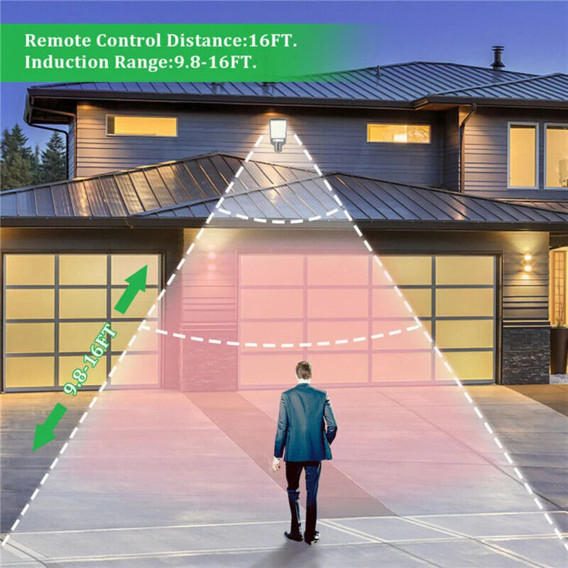 Motion Sensor Solar Flood Light 9000W LED Security Wall Yard Street Outdoor Lamp Ausie Sales