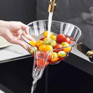 Multi-Functional Drain Basket Kitchen Sink Basket Drainage Basket Funnel Ausie Sales