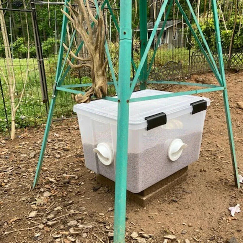 Chicken Feeder Poultry Pro Feeder DIY Port PVC Gravity Fed Ausie Sales