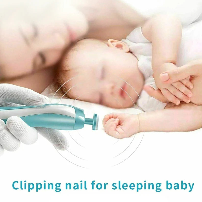 Newborn Electric Baby Nail Trimmer Infant Safe Grinder Clipper Tools Set Ausie Sales