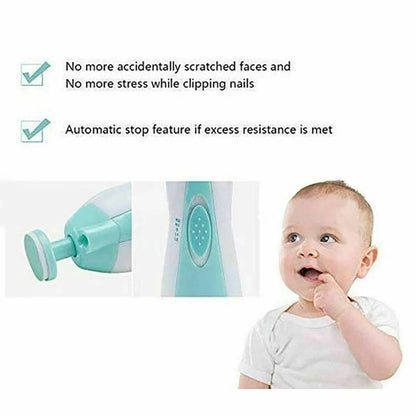 Newborn Electric Baby Nail Trimmer Infant Safe Grinder Clipper Tools Set Ausie Sales