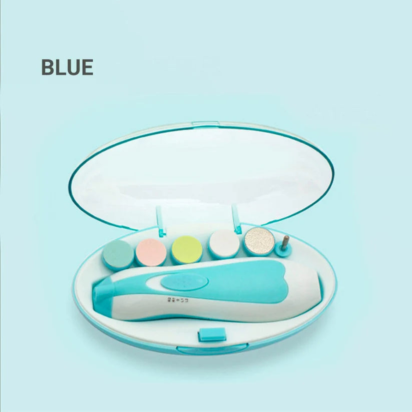 Newborn Electric Baby Nail Trimmer Infant Safe Grinder Clipper Tools Set Ausie Sales