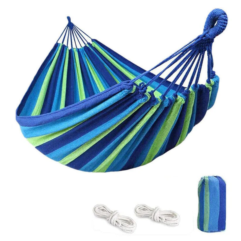 Outdoor Double Hammock Swinging Camping Hanging Travel Bed Tree Strap Hook Ausie Sales
