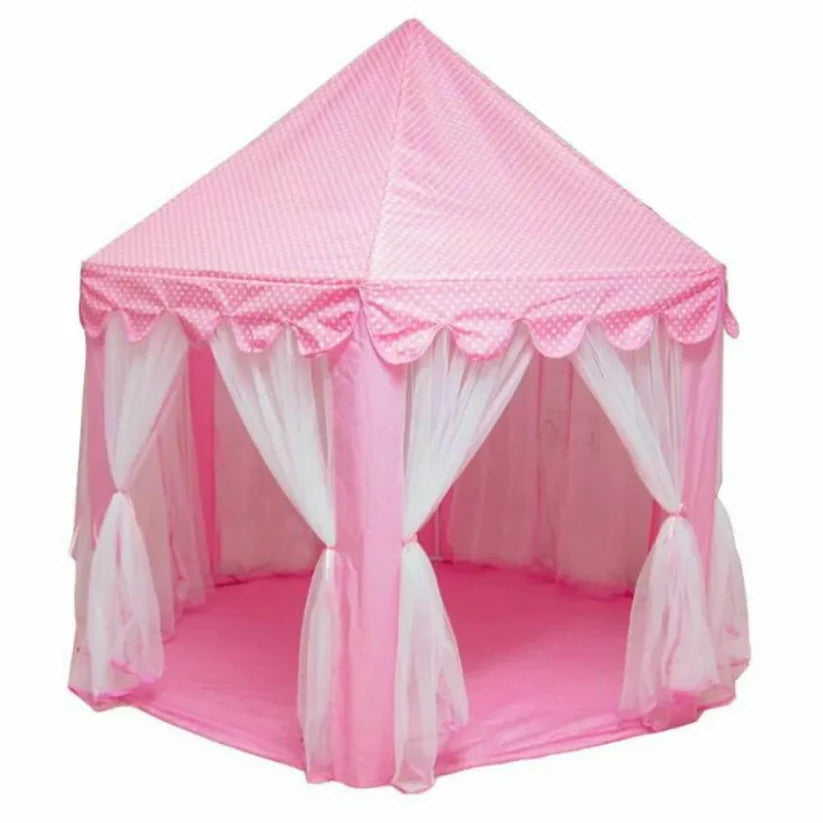 Pink Princess Castle Play Tent Kids Teepee Play House Outdoor Indoor Ausie Sales