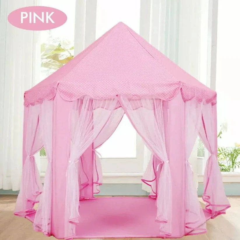 Pink Princess Castle Play Tent Kids Teepee Play House Outdoor Indoor Ausie Sales