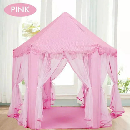 Pink Princess Castle Play Tent Kids Teepee Play House Outdoor Indoor Ausie Sales