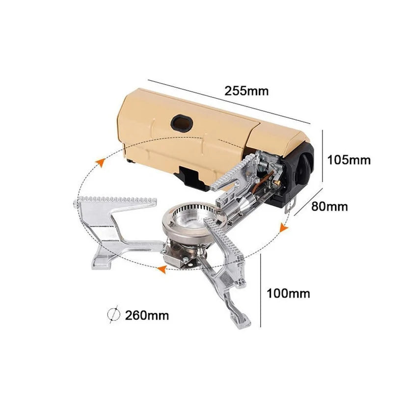 Portable Butane Stove Foldable 2600W Camping Stove Outdoor Cooking Gas Stove Ausie Sales