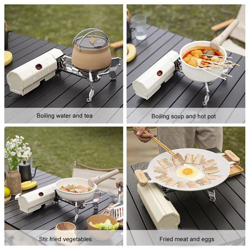Portable Butane Stove Foldable 2600W Camping Stove Outdoor Cooking Gas Stove Ausie Sales