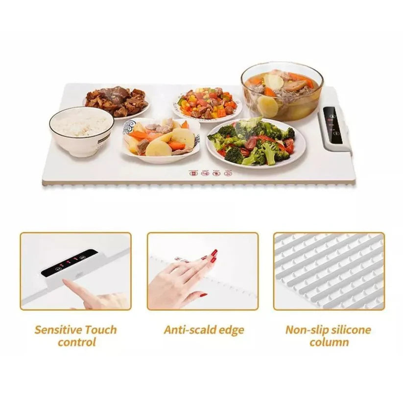 Portable Food Warming Mat Roll Up Heating Mat for Daily Use Party Gatherings Ausie Sales