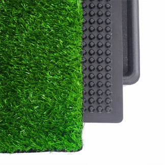 Portable Indoor Dog Pet Potty Training Toilet Large Loo Pad Tray 1 / 2 Grass Mat Ausie Sales