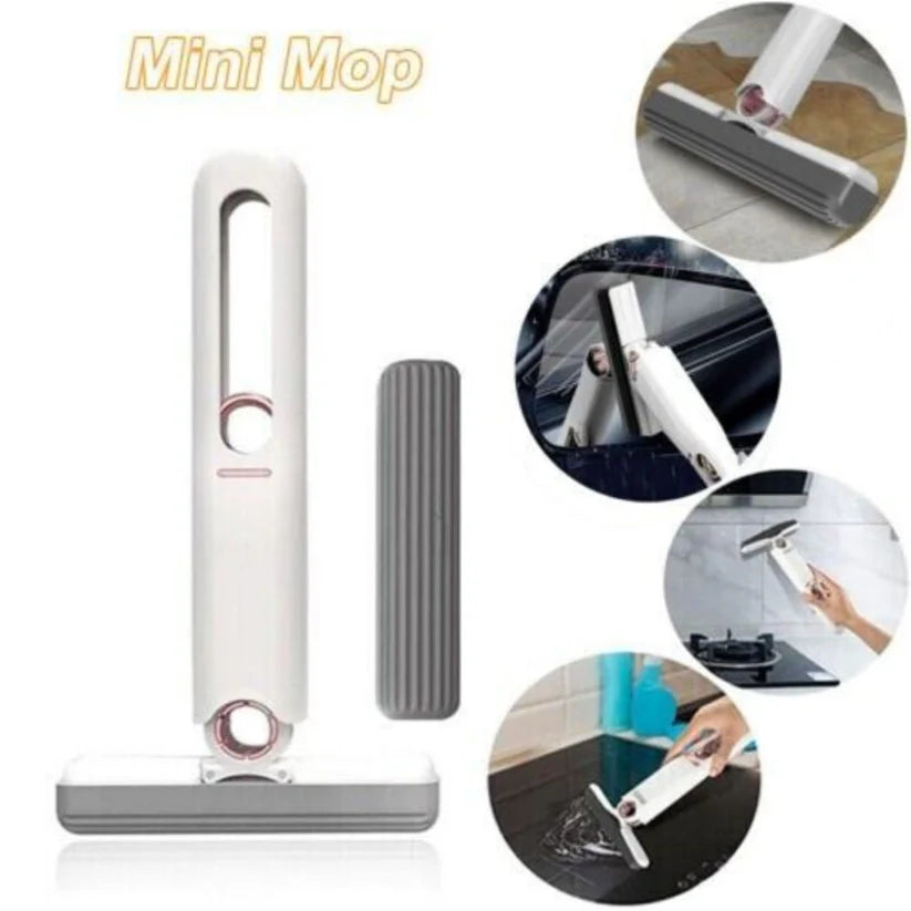 Portable Mini Mop Self-Squeeze Wet Hand Free Home Window Cleaner Tools Ausie Sales