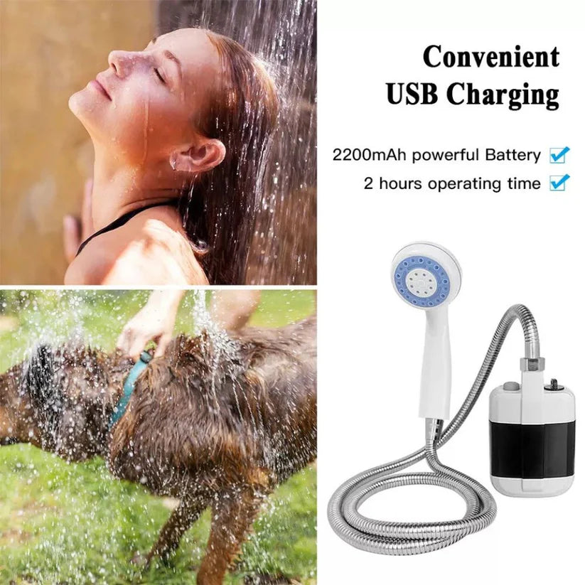 Portable Rechargeable Shower Pump Mobile Camping USB Electric Shower Outdoor Ausie Sales