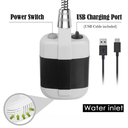 Portable Rechargeable Shower Pump Mobile Camping USB Electric Shower Outdoor Ausie Sales