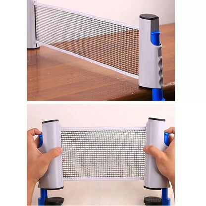 Portable Table Tennis Kit Ping Pong Set Instant Retractable Net Rack + 2 Bats + 3 Balls Ausie Sales
