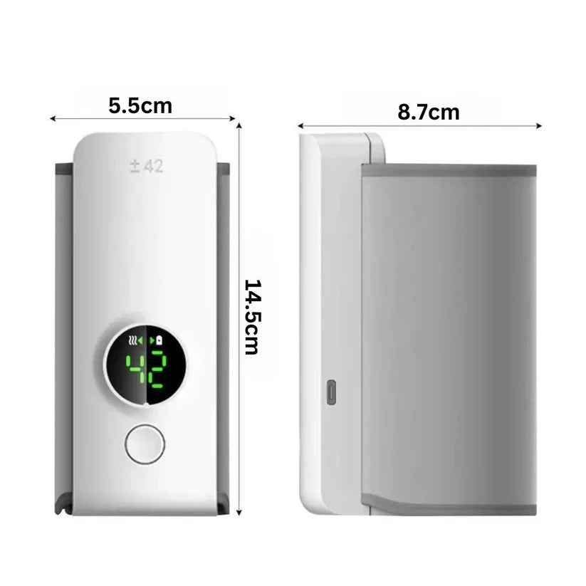Portable USB Rechargeable Baby Bottle Warmer with Temperature Display Milk Heater Ausie Sales