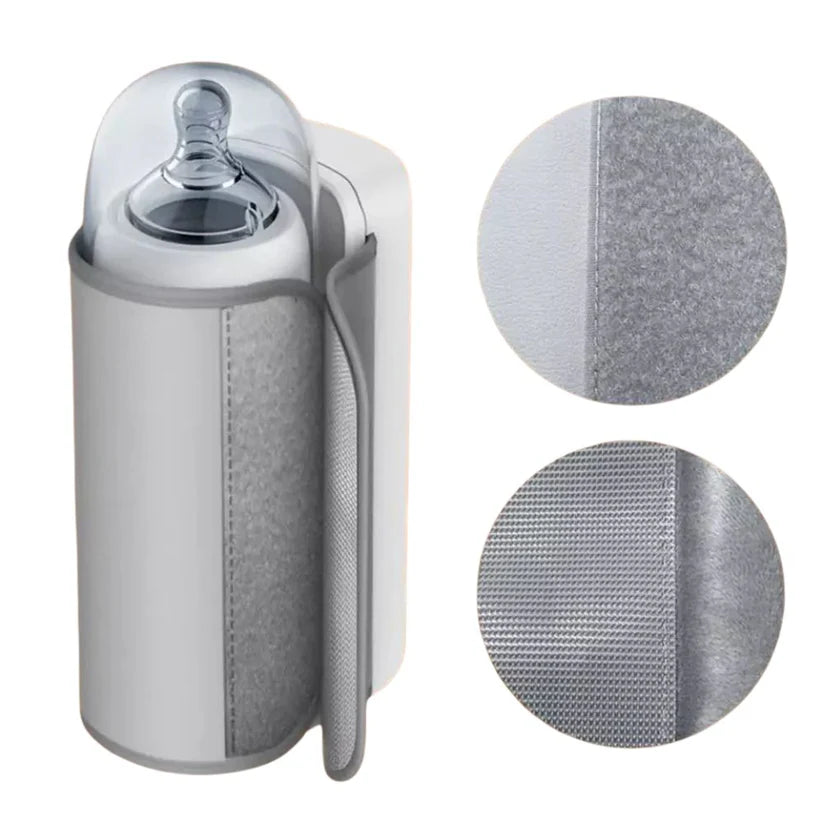 Portable USB Rechargeable Baby Bottle Warmer with Temperature Display Milk Heater Ausie Sales