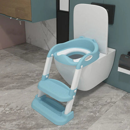 Potty Trainer Toilet Seat With Ladder Chair Kids Toddler Step Up Training Stool Ausie Sales
