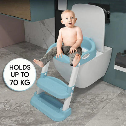 Potty Trainer Toilet Seat With Ladder Chair Kids Toddler Step Up Training Stool Ausie Sales