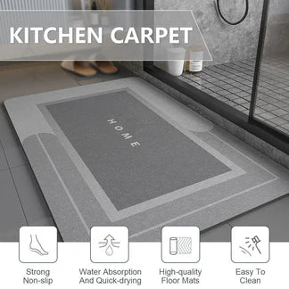 Quick Drying Floor Mat Super Absorbent Soft Non-Slip Diatom Mud Bath Floor Mat Ausie Sales