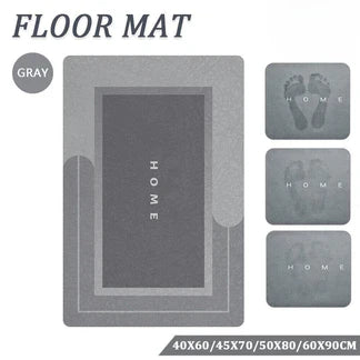 Quick Drying Floor Mat Super Absorbent Soft Non-Slip Diatom Mud Bath Floor Mat Ausie Sales