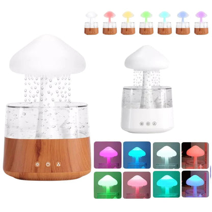 Rain Cloud Humidifier Desk Lamp Relaxing Aromatherapy USB Raindrop Sound Diffuser Ausie Sales