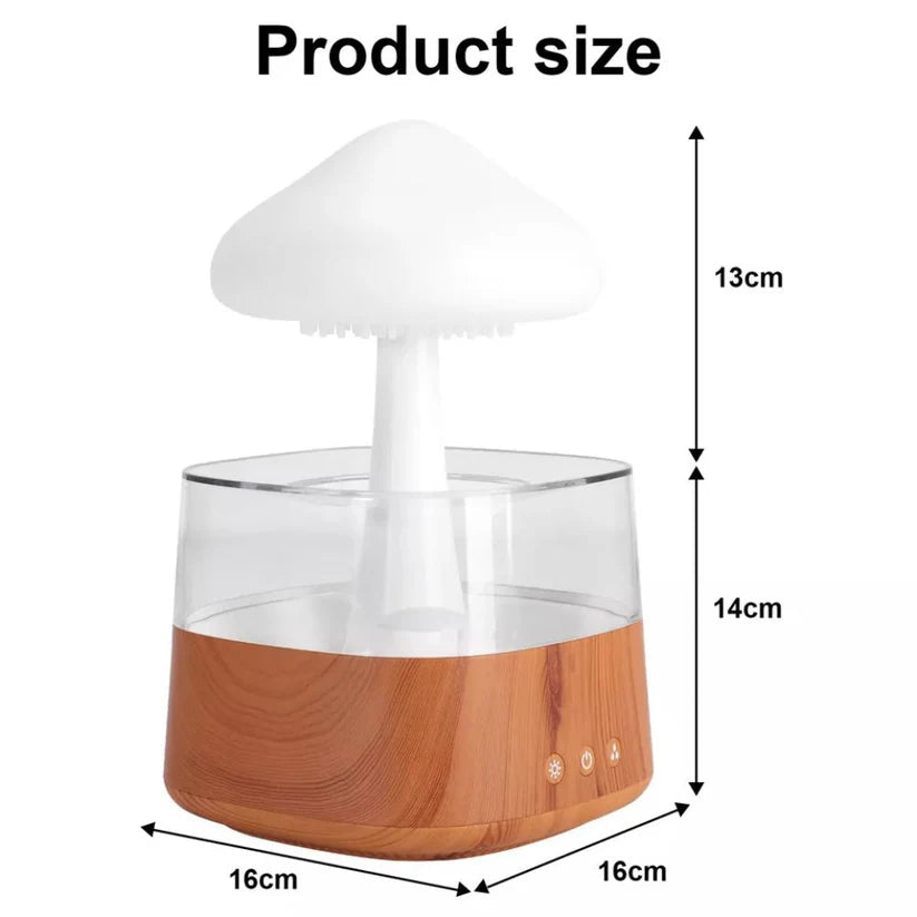 Rain Cloud Humidifier Desk Lamp Relaxing Aromatherapy USB Raindrop Sound Diffuser Ausie Sales