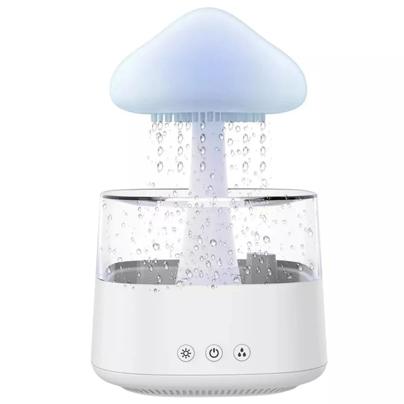 Rain Cloud Humidifier Desk Lamp Relaxing Aromatherapy USB Raindrop Sound Diffuser Ausie Sales