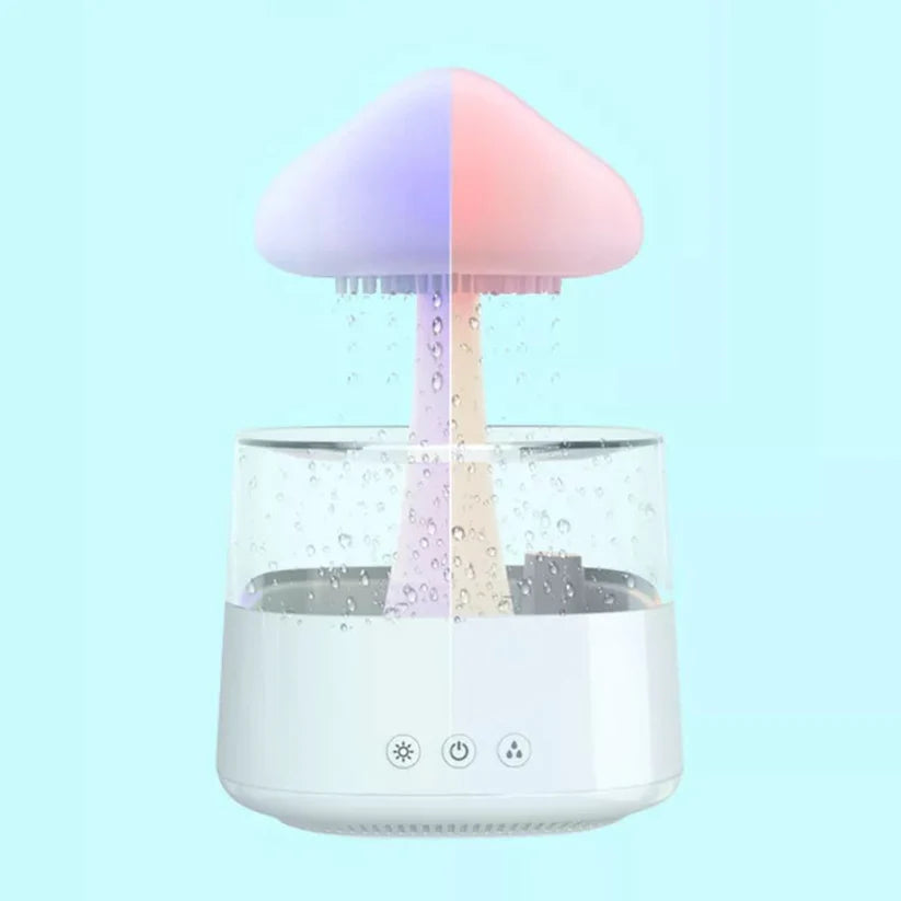 Rain Cloud Humidifier Desk Lamp Relaxing Aromatherapy USB Raindrop Sound Diffuser Ausie Sales