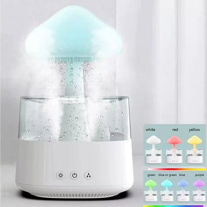 Rain Cloud Humidifier Desk Lamp Relaxing Aromatherapy USB Raindrop Sound Diffuser Ausie Sales
