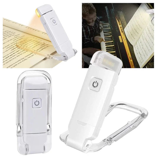 Rechargeable Book Night Reading Light USB Clip on Mini LED Lamp White Flexible Ausie Sales