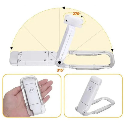 Rechargeable Book Night Reading Light USB Clip on Mini LED Lamp White Flexible Ausie Sales