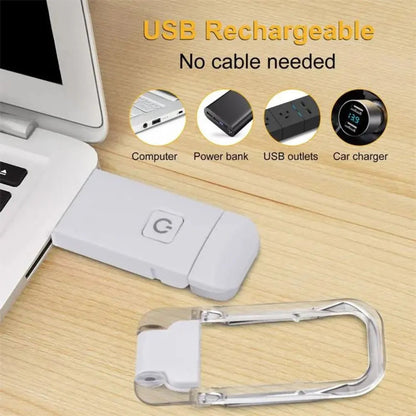 Rechargeable Book Night Reading Light USB Clip on Mini LED Lamp White Flexible Ausie Sales