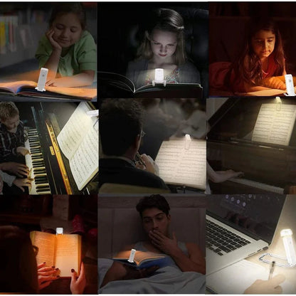 Rechargeable Book Night Reading Light USB Clip on Mini LED Lamp White Flexible Ausie Sales