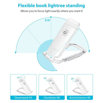 Rechargeable Book Night Reading Light USB Clip on Mini LED Lamp White Flexible Ausie Sales
