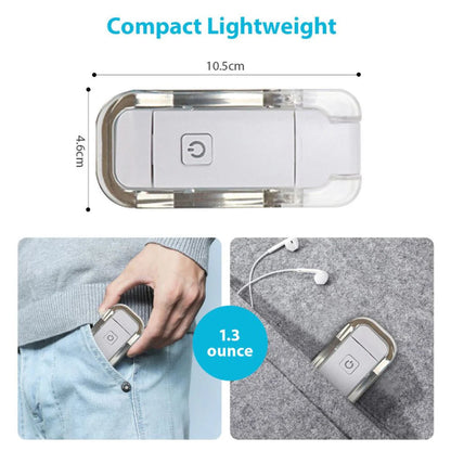 Rechargeable Book Night Reading Light USB Clip on Mini LED Lamp White Flexible Ausie Sales