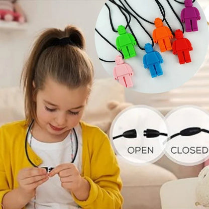 Robot Sensory Chew Necklace For Biting, Teething, Autism, ADHD & Fidgeting My Store