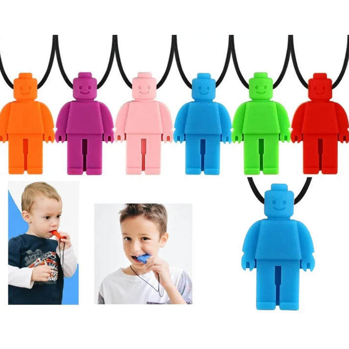 Robot Sensory Chew Necklace For Biting, Teething, Autism, ADHD & Fidgeting My Store