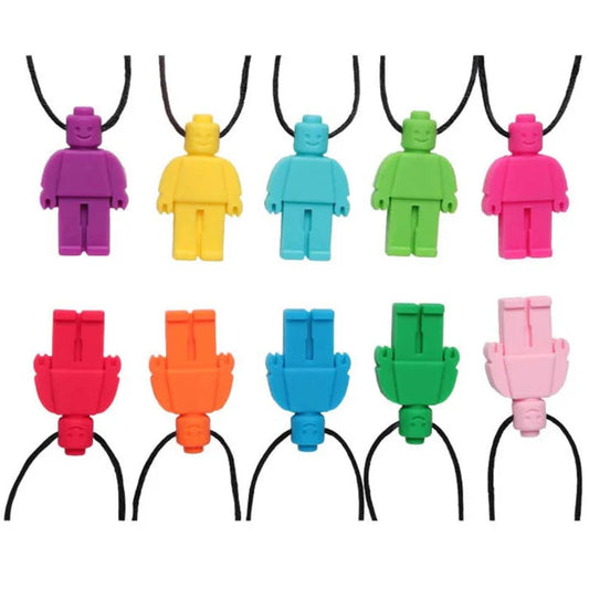 Robot Sensory Chew Necklace For Biting, Teething, Autism, ADHD & Fidgeting My Store