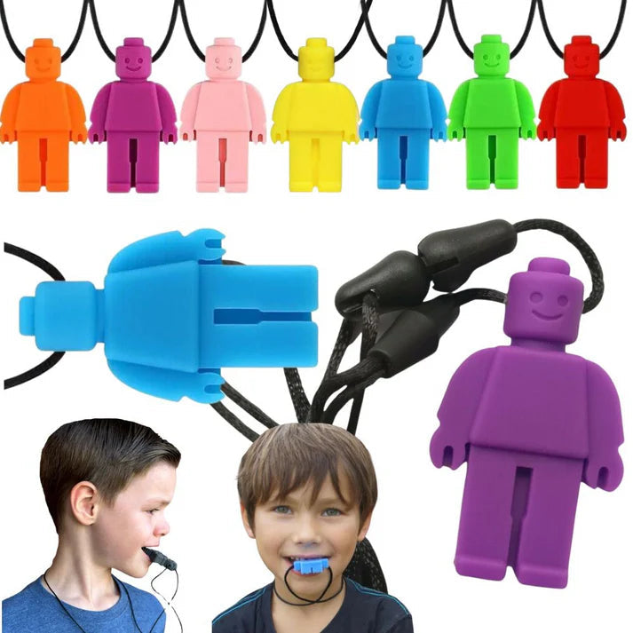 Robot Sensory Chew Necklace For Biting, Teething, Autism, ADHD & Fidgeting My Store
