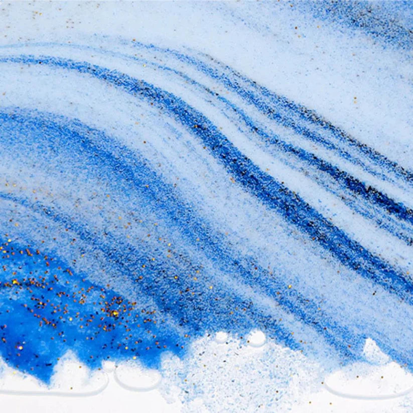 Round Glass Moving Sand Art Picture Quicksand Sea Sandscape 3D Deep Painting Ausie Sales