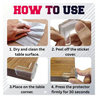 Safety Clear Desk Edge Soft Protectors Table Corner Cushion Baby Child Guard Ausie Sales