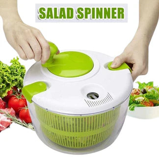 Salad Spinner Vegetable Serving Bowl Container Lettuce Salad Leaves Washer Dryer Ausie Sales