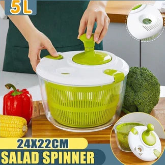 Salad Spinner Vegetable Serving Bowl Container Lettuce Salad Leaves Washer Dryer Ausie Sales