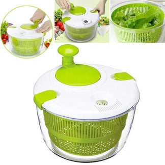 Salad Spinner Vegetable Serving Bowl Container Lettuce Salad Leaves Washer Dryer Ausie Sales