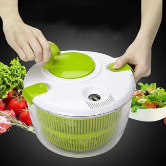 Salad Spinner Vegetable Serving Bowl Container Lettuce Salad Leaves Washer Dryer Ausie Sales