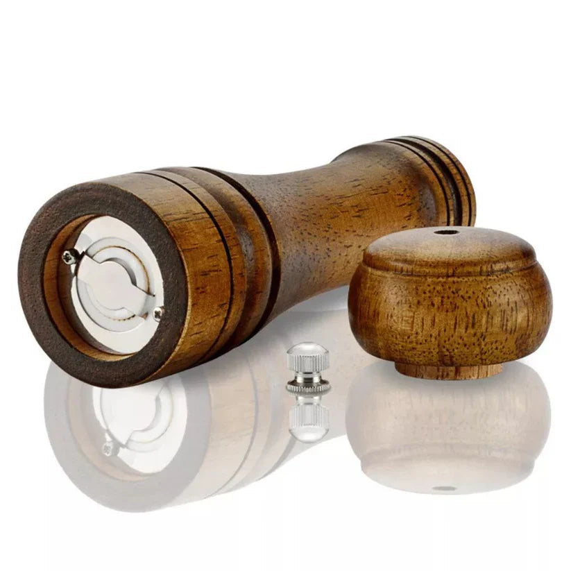 Salt Pepper Grinder Oak Mill Manual Multipurpose Bottle Cruet Kitchen Tools Ausie Sales